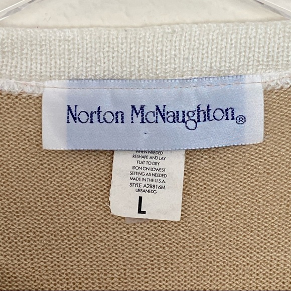 Norton McNaughton V-Neck Acrylic Pullover Sweater - Picture 4 of 4